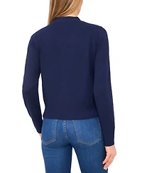 CeCe Women's Tie Neck Cardigan Sweater