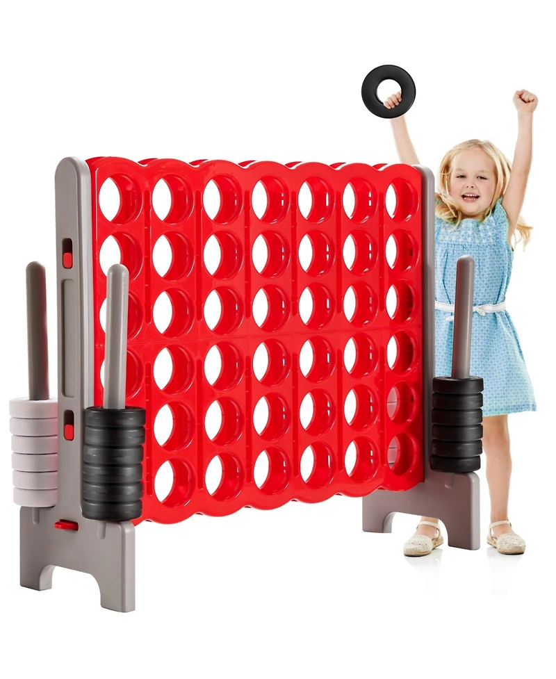 Akiudex 3.5 Feet Tall Jumbo 4-to-Score Giant Game Set with 42 Jumbo Rings