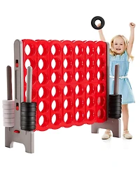 Akiudex 3.5 Feet Tall Jumbo 4-to-Score Giant Game Set with 42 Jumbo Rings