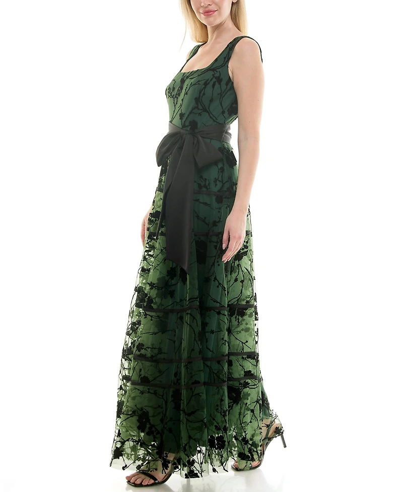 Taylor Women's Scoop Neck A-Line Dress