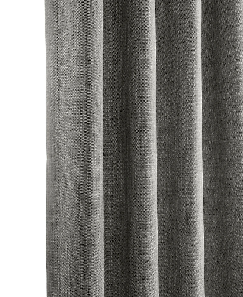 Half Price Drapes Grommet Textured Faux Linen Room Darkening Curtain