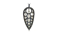 Suzy Levian New York Suzy Levian Sterling Silver Sapphire & Created White Sapphire Pave Necklace