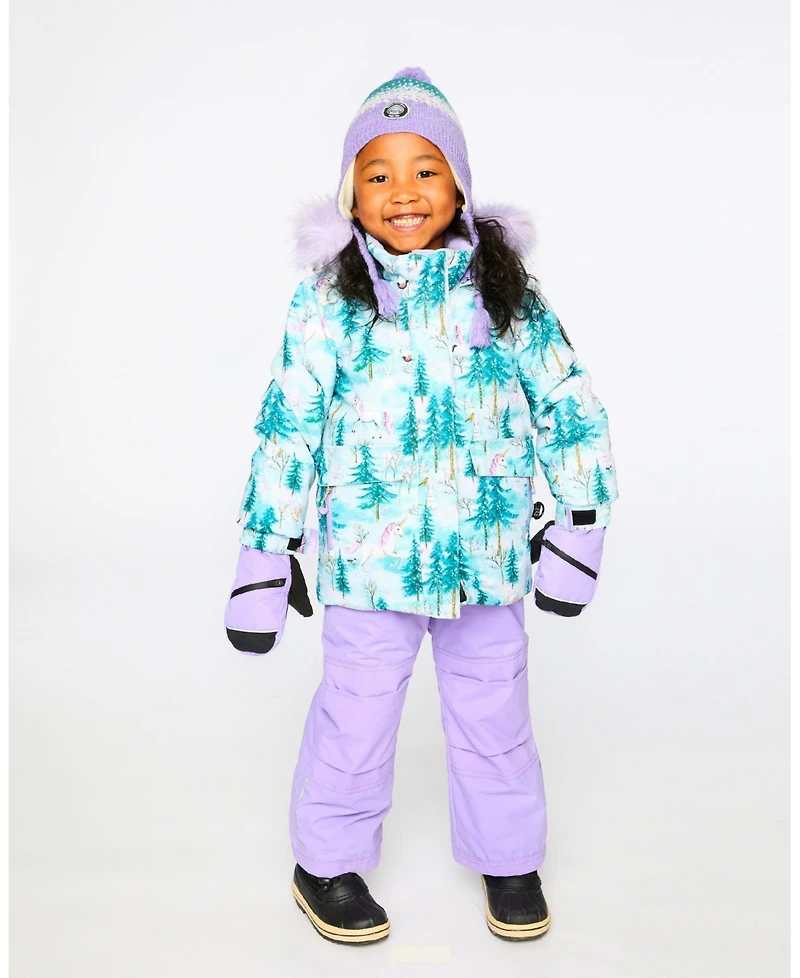 Deux par Girl Winter Mittens Teknik Lavender - Toddler|Child