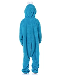 Sesame Street Kids Kids' Character Union Suit Kigurumi Hooded One Piece Footless Fleece Pajama