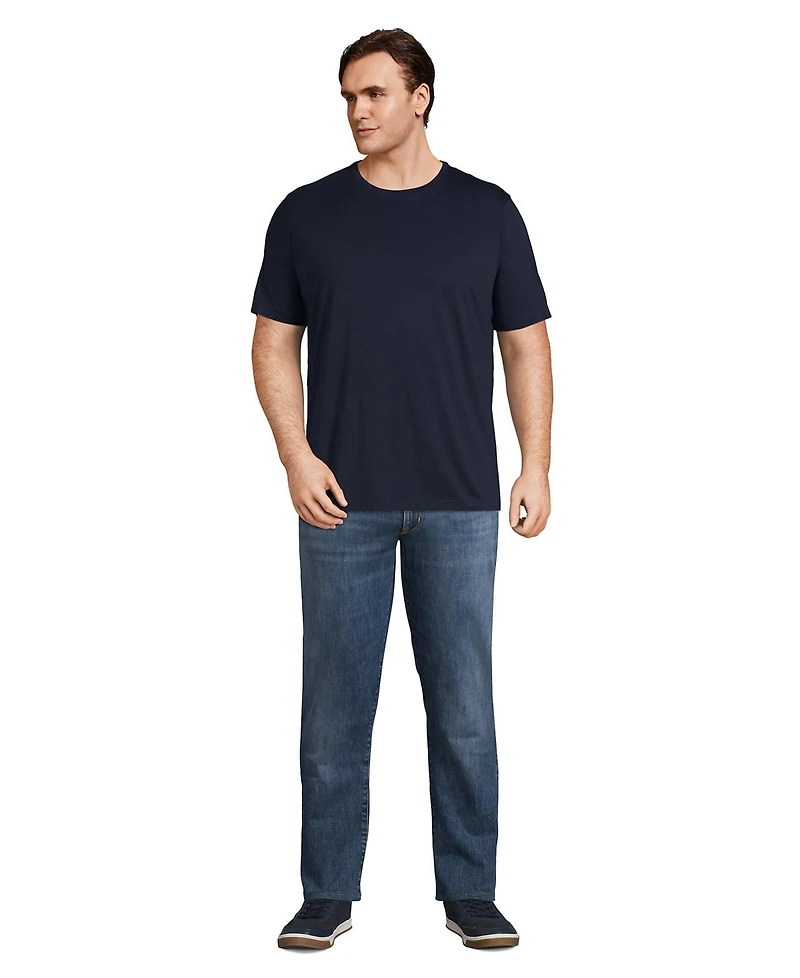 Lands' End Men's Big and Tall Short Sleeve Cotton Supima Tee