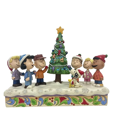 Jim Shore Peanuts Gang Decorating Tree Figurine