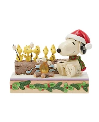 Jim Shore Snoopy and Woodstock Roasting Figurine
