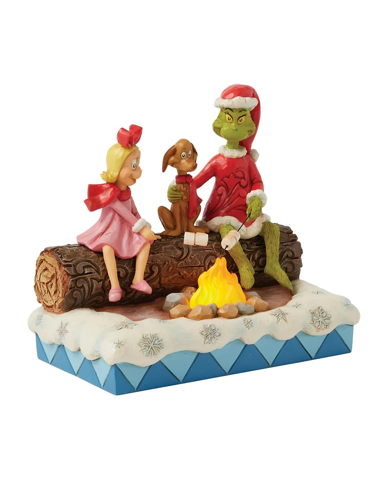 Jim Shore Grinch, Max and Cindy Roasting Figurine