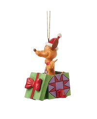 Jim Shore Grinch Max in Present Hanging Ornament
