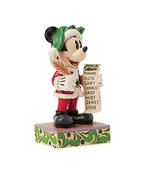Jim Shore Santa Mickey with List Figurine