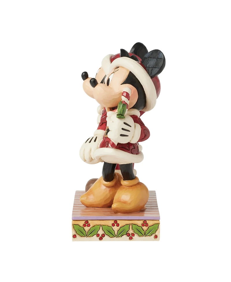 Jim Shore Mickey and Minnie Candy Canes Figurine