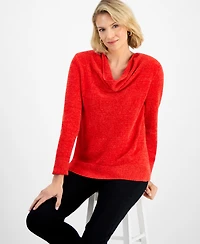 Jm Collection Women's Cowl-Neck Chenille Sweater, Macy's Exclusive