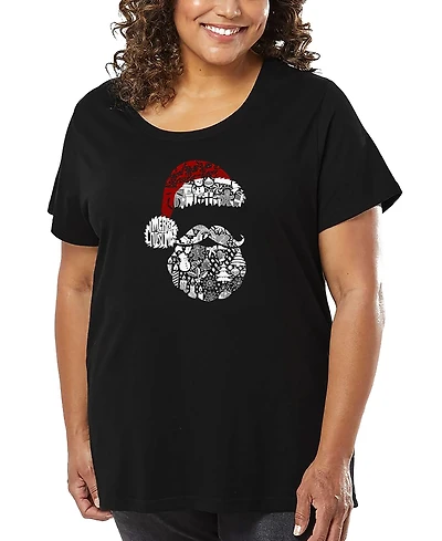 La Pop Art Plus Santa Pics Word T-Shirt