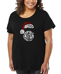 La Pop Art Plus Santa Pics Word T-Shirt