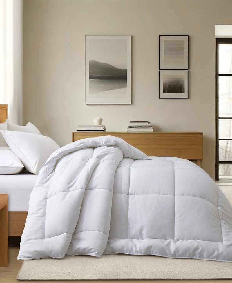 Unikome All Season Classic Grid Jacquard Down Alternative Comforter, King