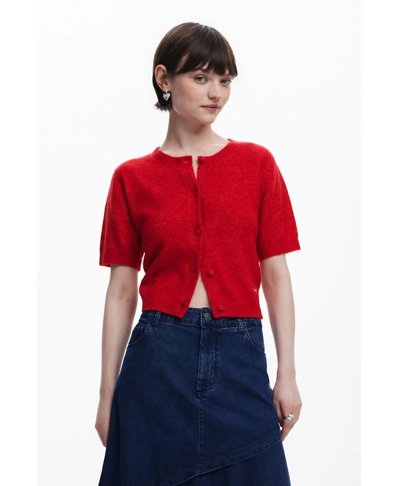 Desigual Women's Denim midi skirt with ruffle