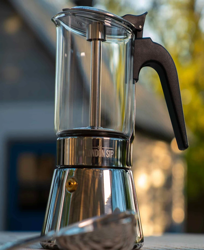 London Sip Stainless Steel 6-Cup Espresso Maker