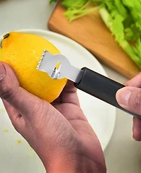 Cat Cora Cutlery-Pro 3-Piece Soft-Grip Handle Zester Stripper Set