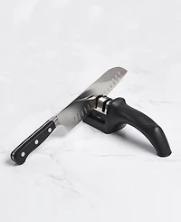 Cat Cora Cutlery-Pro 2.25" Dual-Action Handle Knife Sharpener
