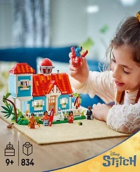 Lego Disney Lilo and Stitch Beach House Building Toy 43268, 834 Pieces