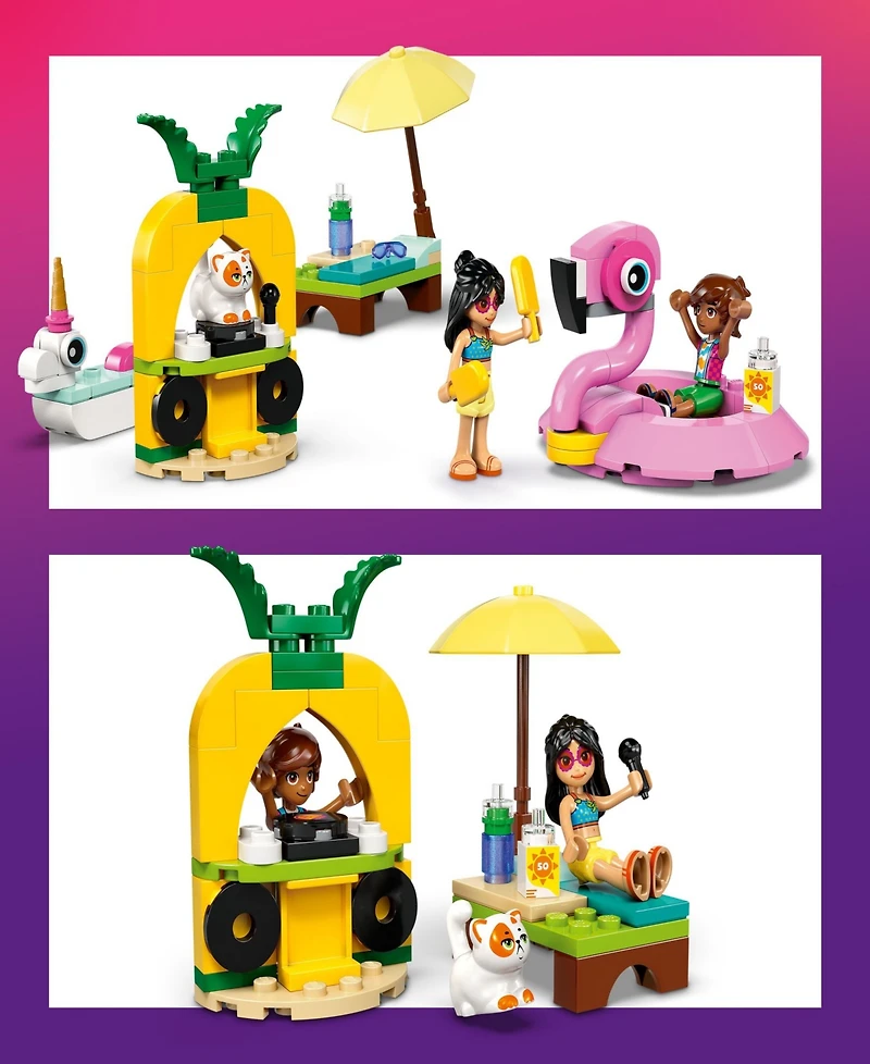 Lego Friends Unicorn Flamingo Pool Party 42658 Toy Building Set, 99 Pieces