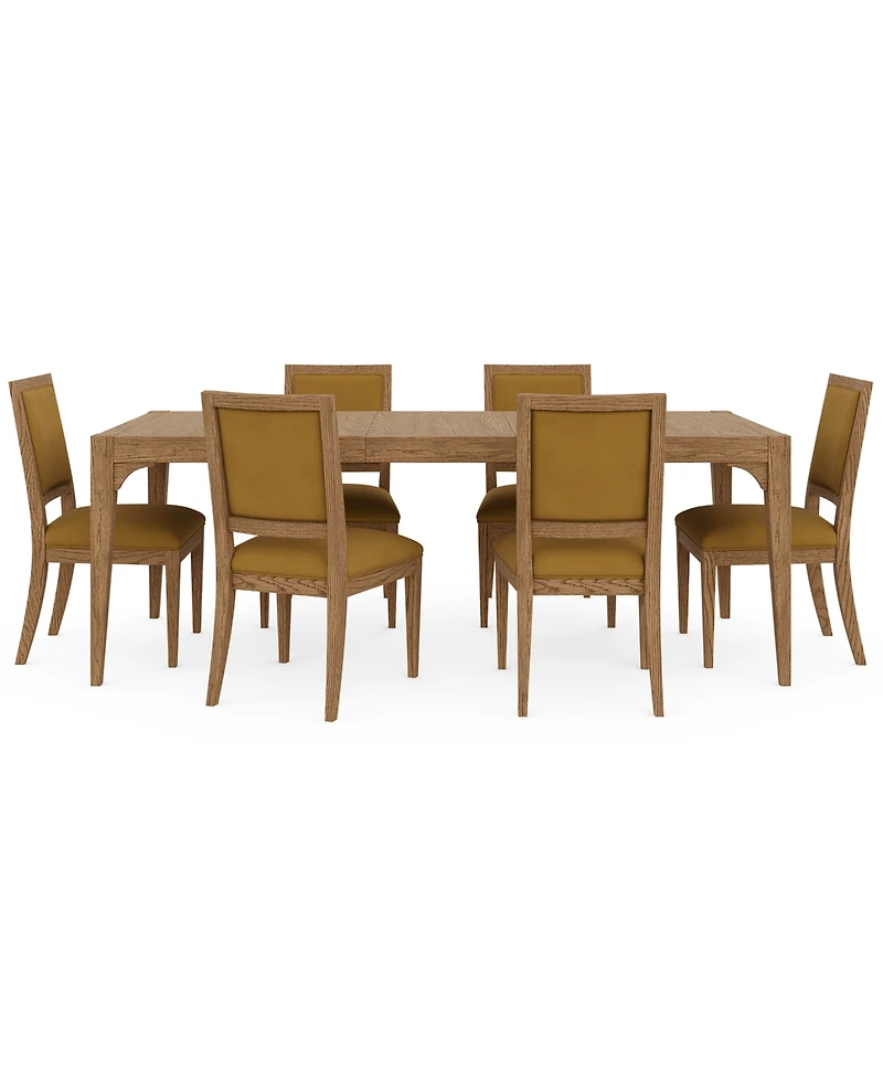 Everleigh 7-Pc. Set (Table & 6 Upholstered Back Side Chairs)