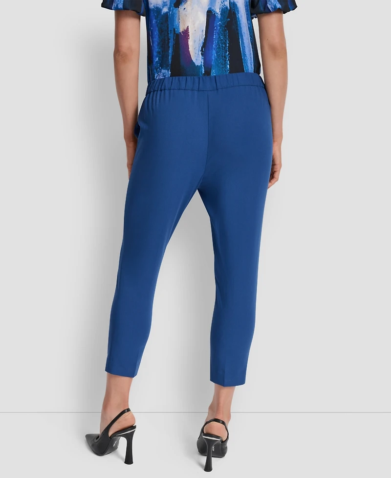 Dkny Petite Flat Front Elastic Back Pants