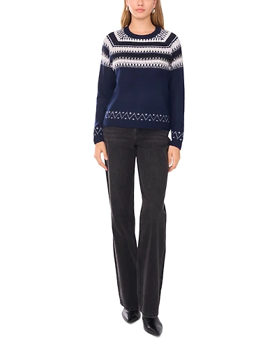 Sam & Jess Women's Cozy Fairisle Sweater