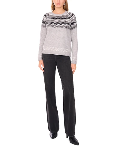 Sam & Jess Women's Cozy Fairisle Sweater