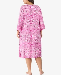 Ellen Tracy Plus Below Elbow Midi Lounger