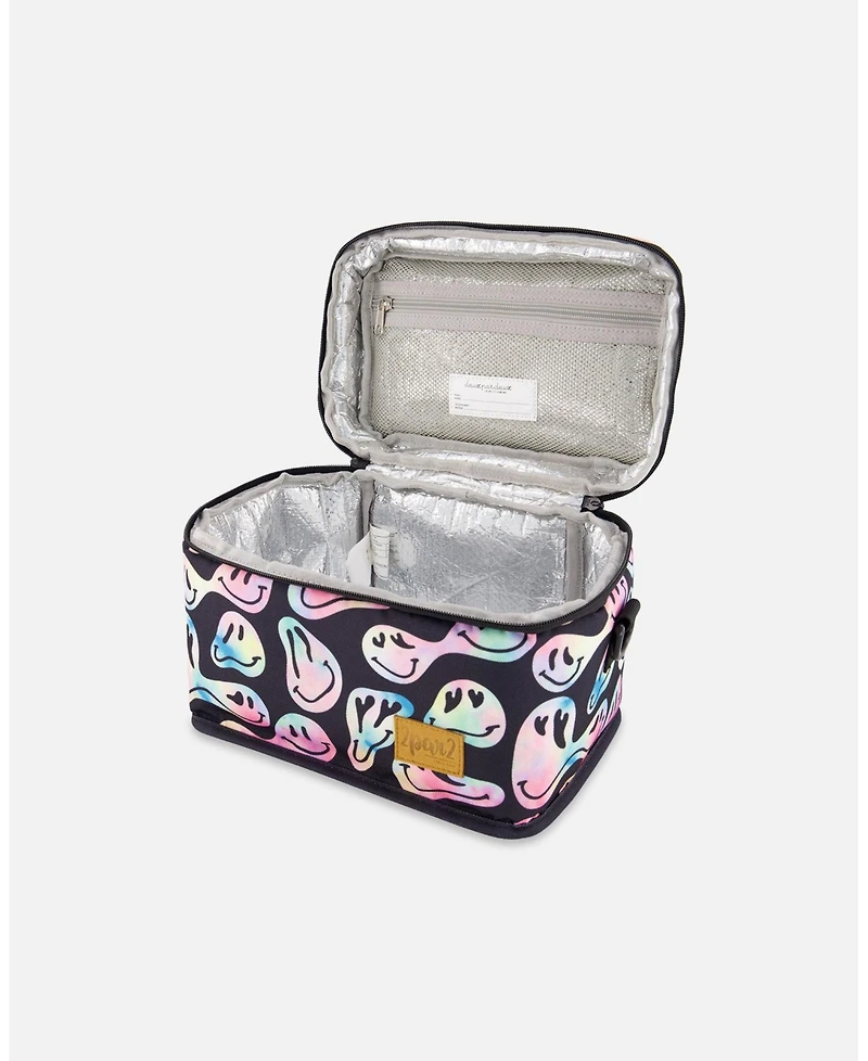 Deux par Deux Girl Lunch Box Smiley Face Girl - Toddler|Child
