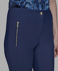 Karl Lagerfeld Paris Women's Slim-Leg Compression Pants