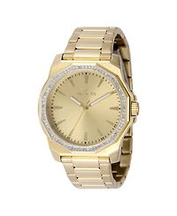 Invicta Men's 49108 Speedway Quartz 3 Hand Gold Dial Watch