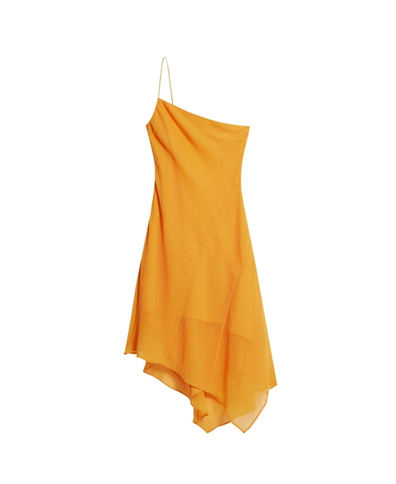 Desigual Women's Asymmetric layered midi dress