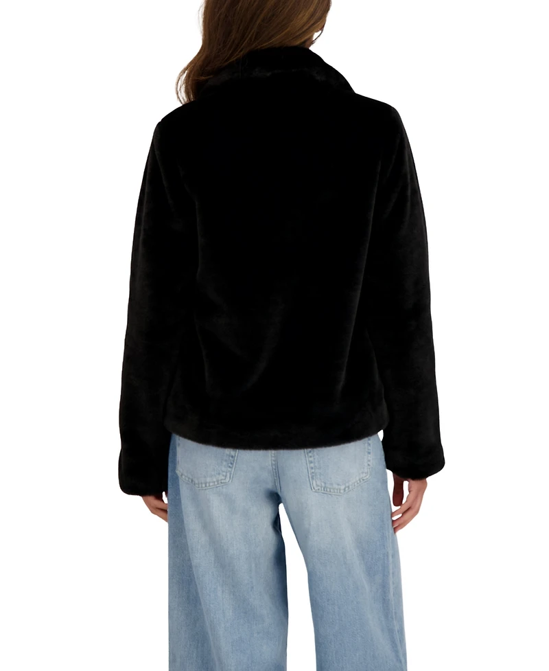 Sebby Collection Women's Short Faux Fur Jacket