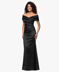 Betsy & Adam Petite Off-the-Shoulder Dress