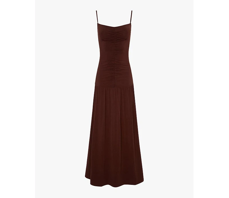 WeWoreWhat Women's Ruched Front Scoop Maxi Dress