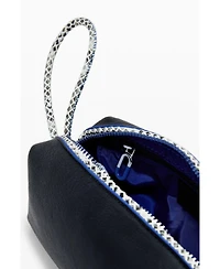 Desigual Women's Medium faux leather toiletry bag with contrasts