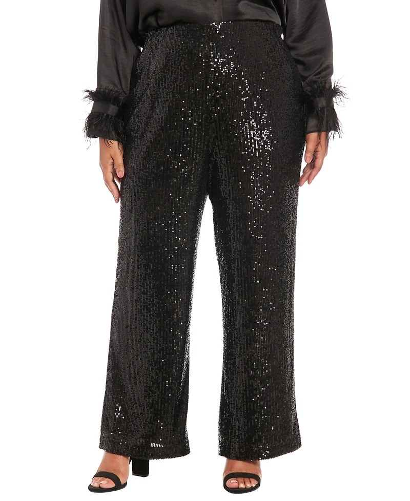 Muse Plus Sequin Pull On Pants