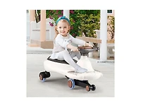 Akiudex Kids Ride-On Wiggle Car with Lights, Music & Adjustable Pull Rope