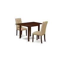 East West Furniture Dining Room Set Mahogany