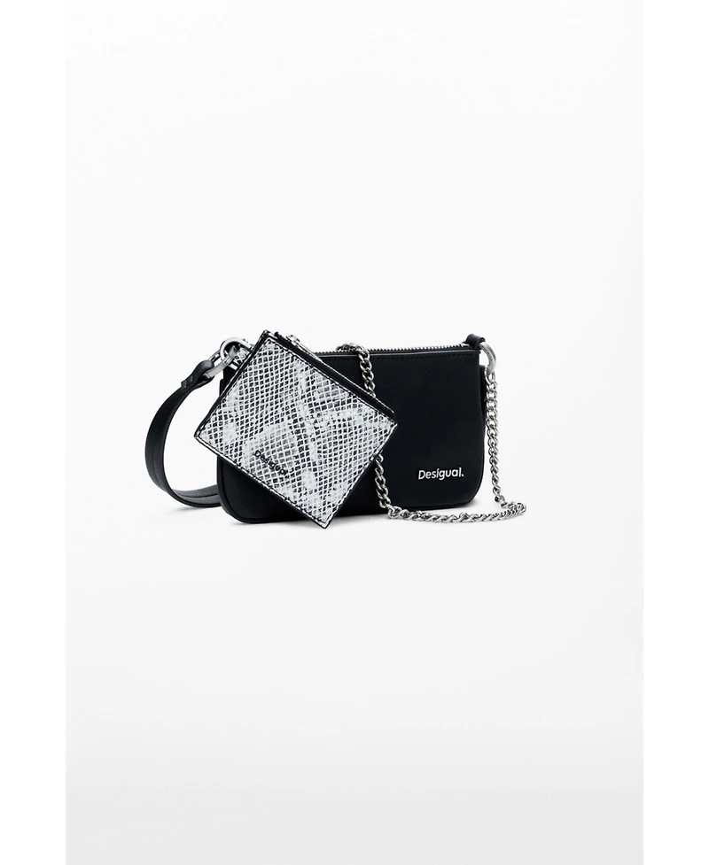 Desigual Women's Large 2-in-1 snake wallet