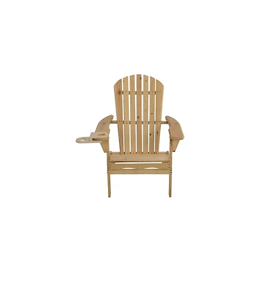Jiallo Foldable Adirondack Chair With Cup Holder