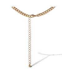Jessica Simpson Western Charm Necklace in Gold-Tone with Turquoise Accent