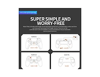 TopWolf Wireless Usb Bluetooth Controller Adapter for Nintendo Switch Oled, Switch Lite, PS5, PS4, Xbox One, Pc, Steam