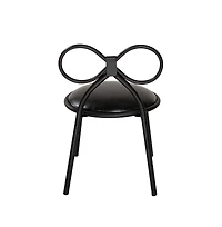 Csp Set Of Metal Kids Bow Chair With Vinyl Seat Cushion