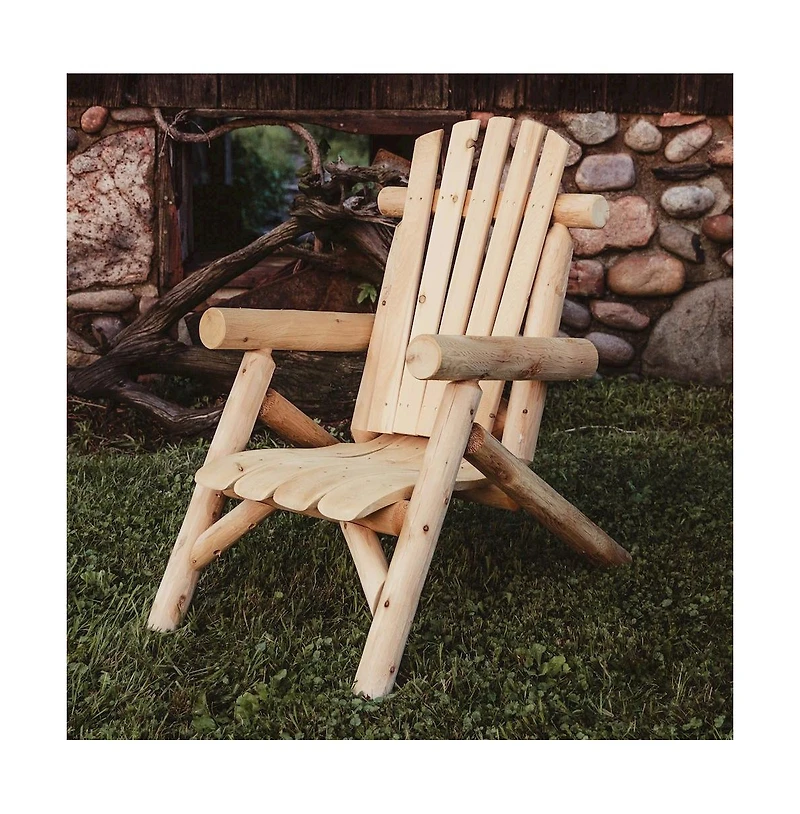 Contoured Comfort Cedar Log Lounge Chair