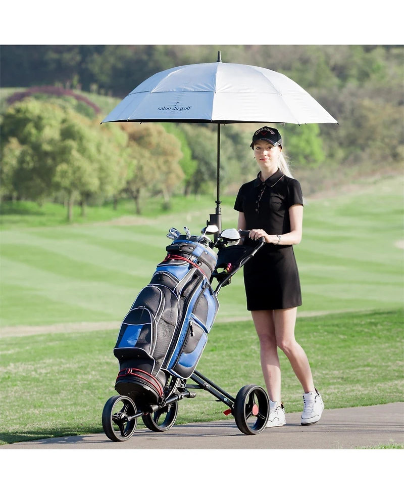 Akiudex Foldable Aluminum Golf Push Cart with Accessories