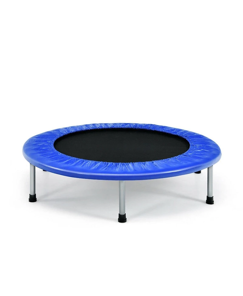 Akiudex Folding Fitness Trampoline with 32 Springs and Padded Edge for Indoor Exercise