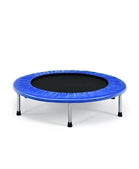 Akiudex Folding Fitness Trampoline with 32 Springs and Padded Edge for Indoor Exercise